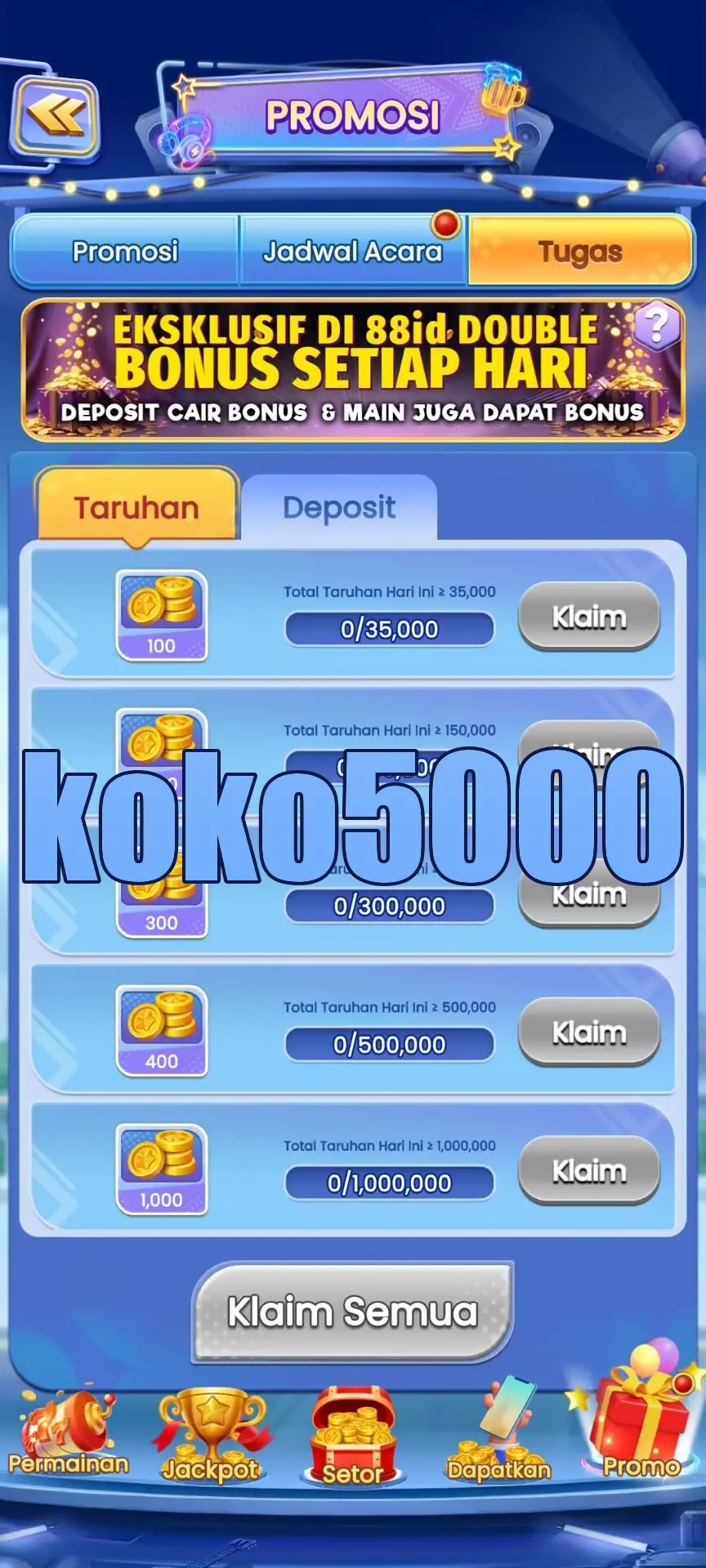 koko5000 Masuk
